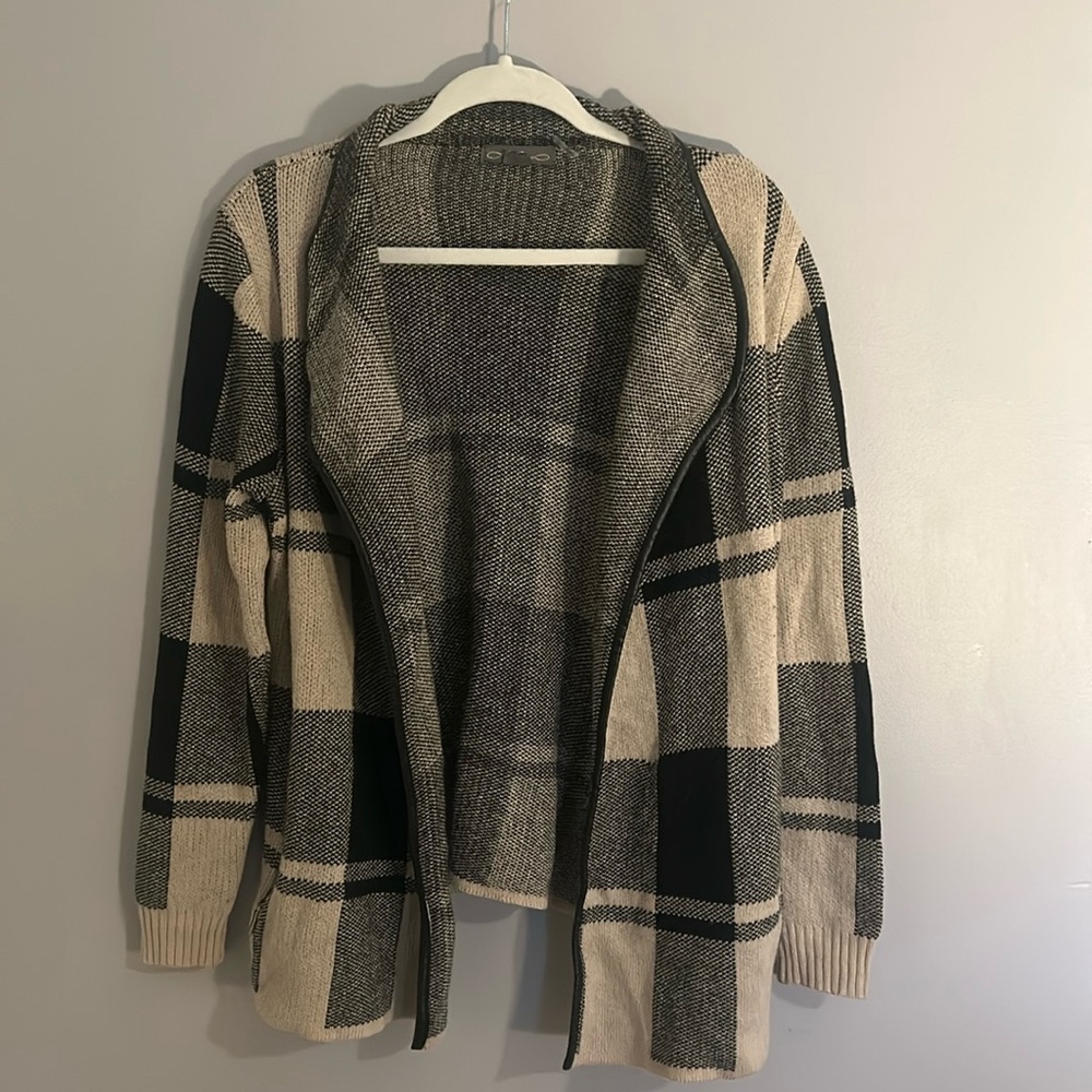 Metric Brown/Black Plaid Coat